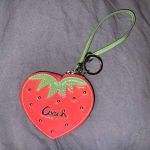 Coach Strawberry coin purse!